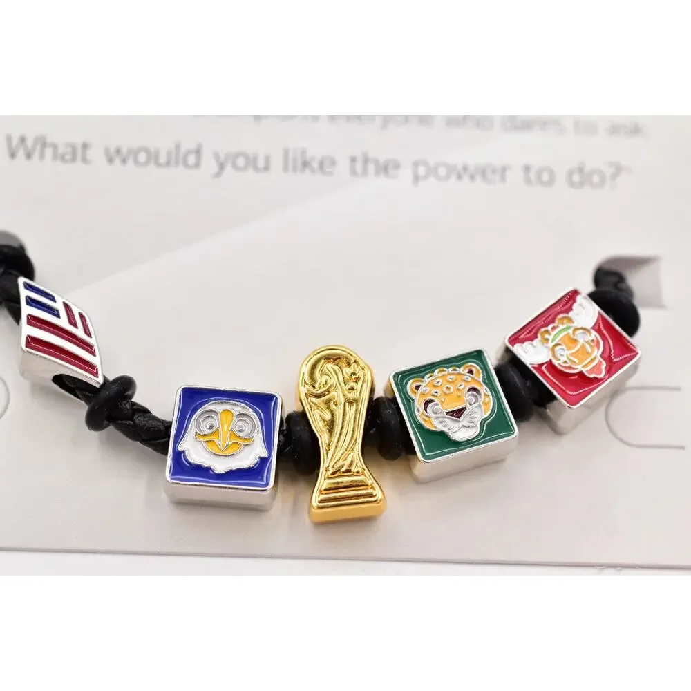 2026 FIFA WORLD CUP Charm Bracelet Set of 2 Canada Mascots Bank Of America Small